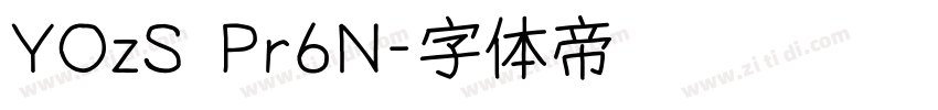 YOzS Pr6N字体转换